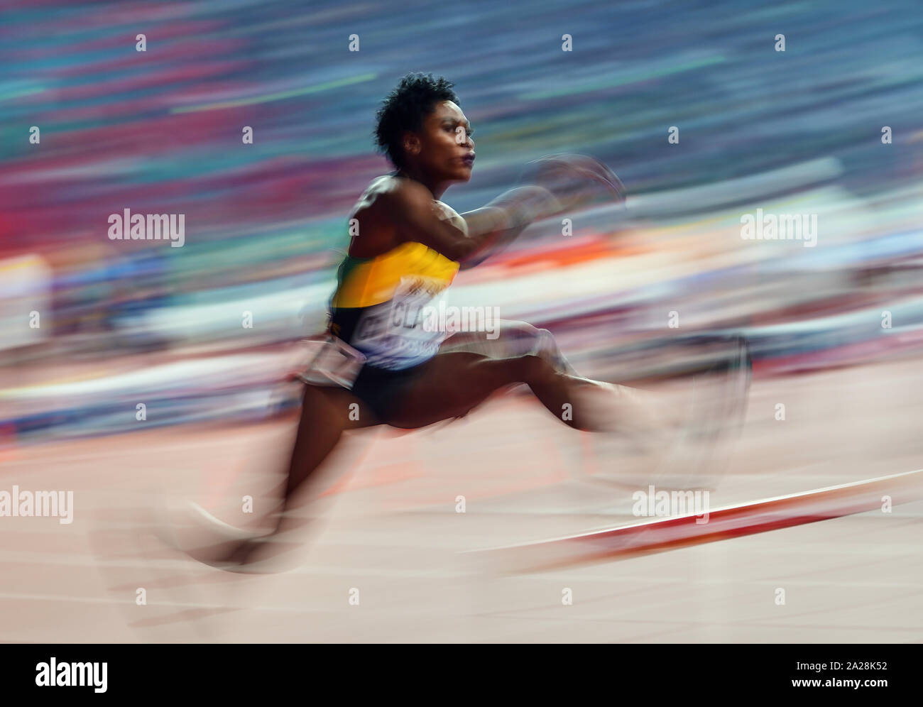 Oktober 1, 2019:!! Konkurrieren in!! Während des 17. IAAF Leichtathletik WM in der Khalifa Stadion in Doha, Katar. Ulrik Pedersen/CSM. Stockfoto