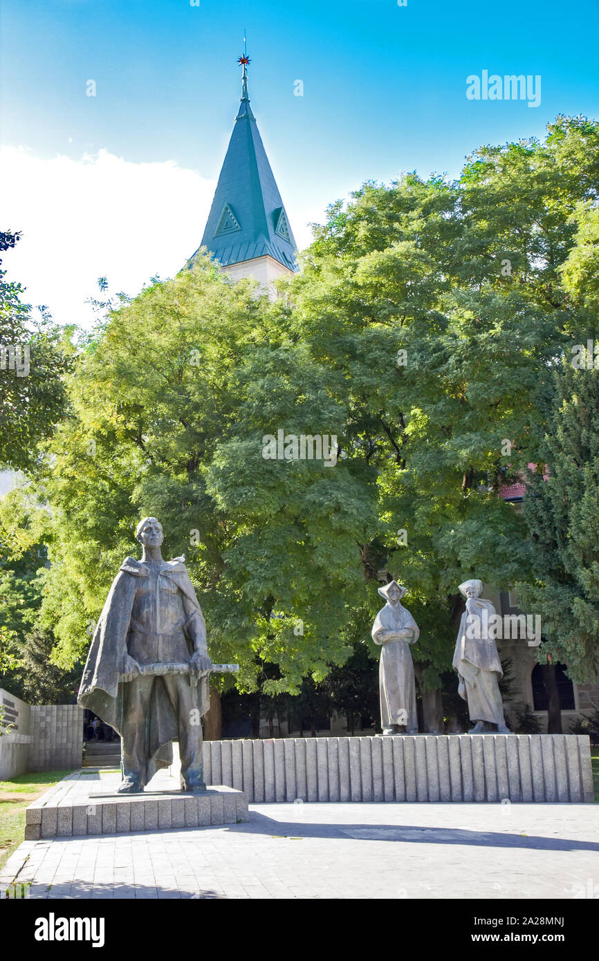 Denkmal des Slowakischen Nationalen in Bratislava. Stockfoto