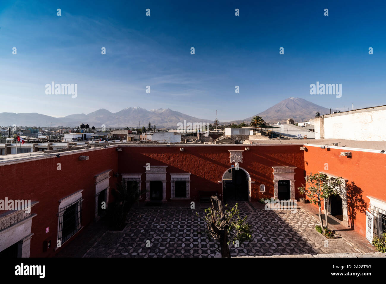 La Casa del Moral (1730), Stadt Arequipa, Peru, Südamerika. Stockfoto