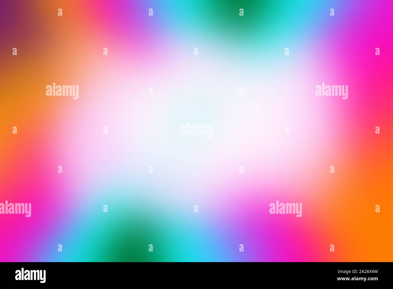 Eine unscharfe Rainbow farbige Umrandung Hintergrund. Stockfoto
