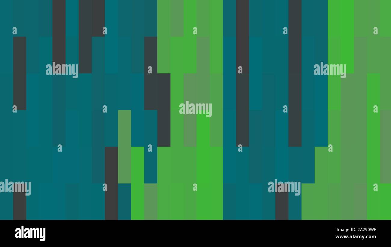 Einfache Rechtecke Hintergrund mit mäßiger Green, Teal Green und dunklen Olivgrün Farben. Stockfoto