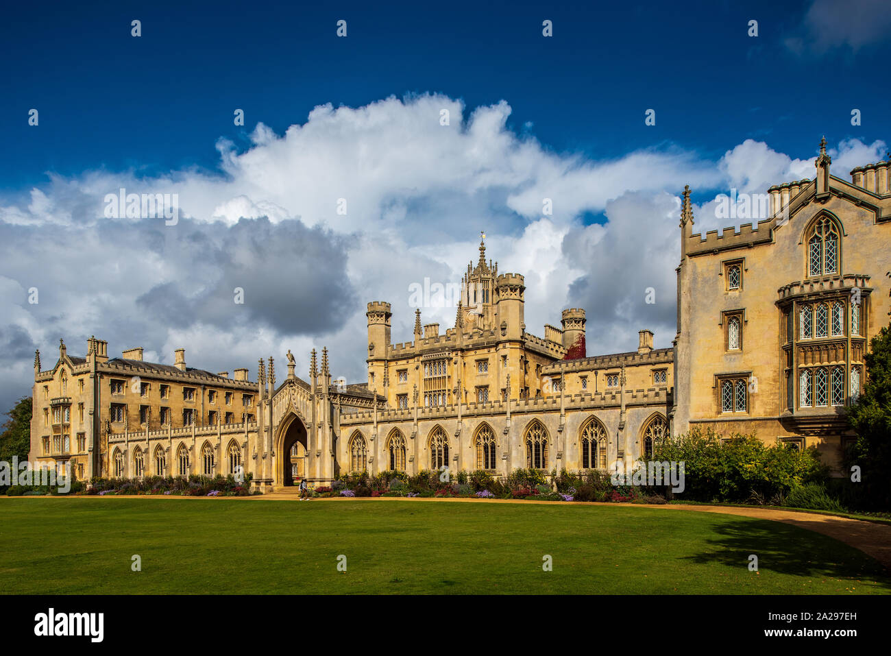 New Court, St Johns College Cambridge. Das 1511 gegründete neue Gericht wurde zwischen 1826 und 1831 erbaut. Architekten Thomas Rickman & Henry Hutchinson Stockfoto