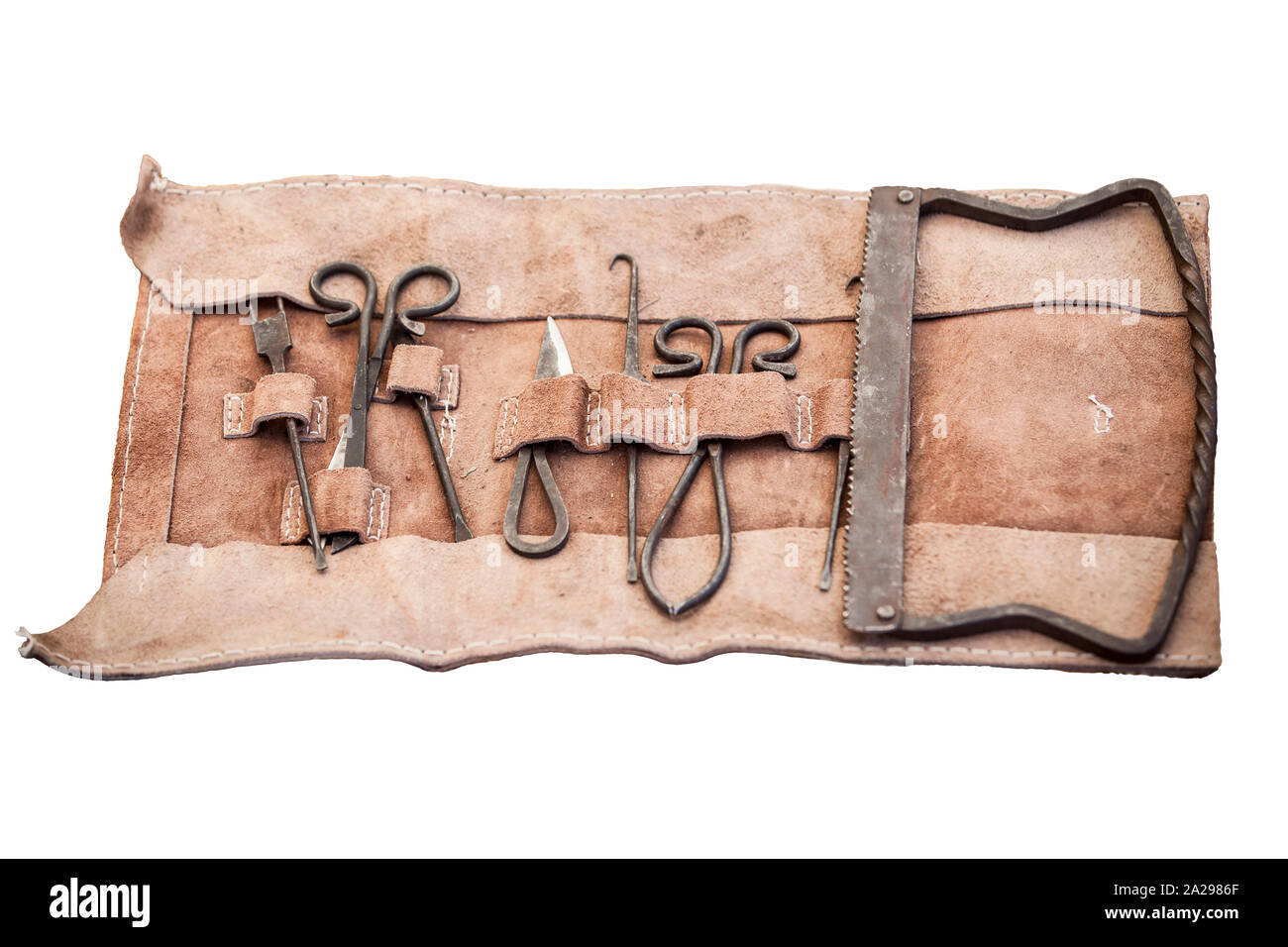 Braune Arzttasche aus Leder für Hausbesuche Stockfotografie - Alamy