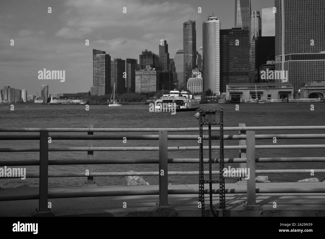 Governors Island Fähre Stockfoto