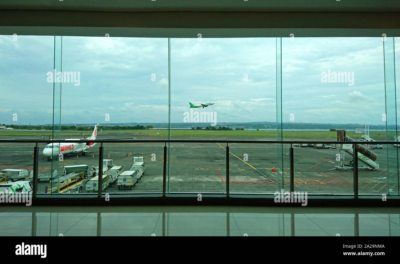 Bandara Flughafen Ngurah Rai, in Denpasar, Bali, Indonesien Stockfoto