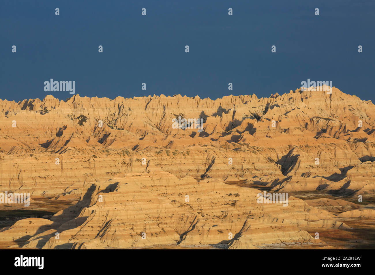 Badlands in der Nähe von Dillon pass in Badlands National Park in der Nähe der Wand, South Dakota Stockfoto