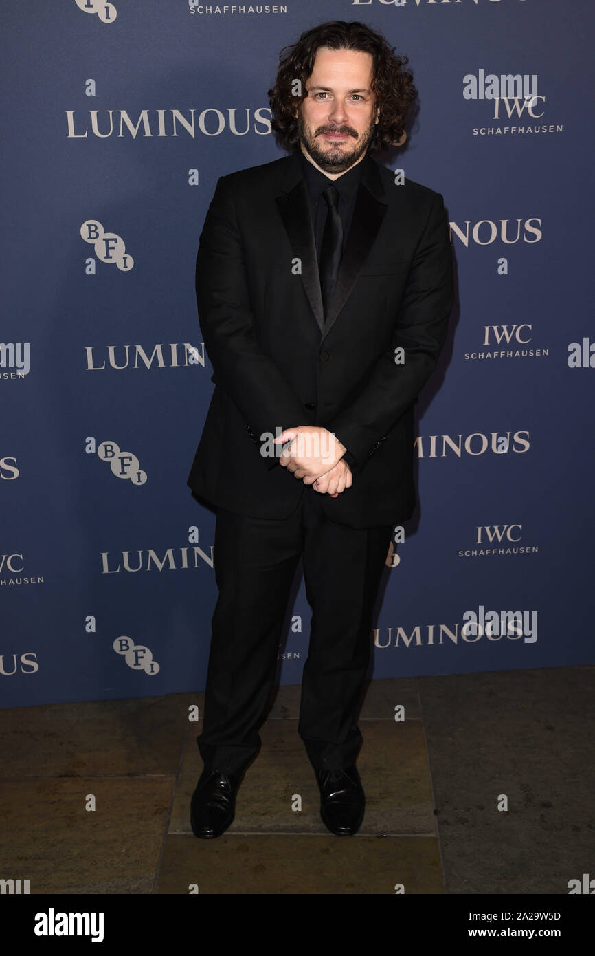 LONDON, GROSSBRITANNIEN. Oktober 01, 2019: Edgar Wright an der leuchtenden Gala 2019 im Roundhouse Camden, London. Bild: Steve Vas/Featureflash Credit: Paul Smith/Alamy leben Nachrichten Stockfoto