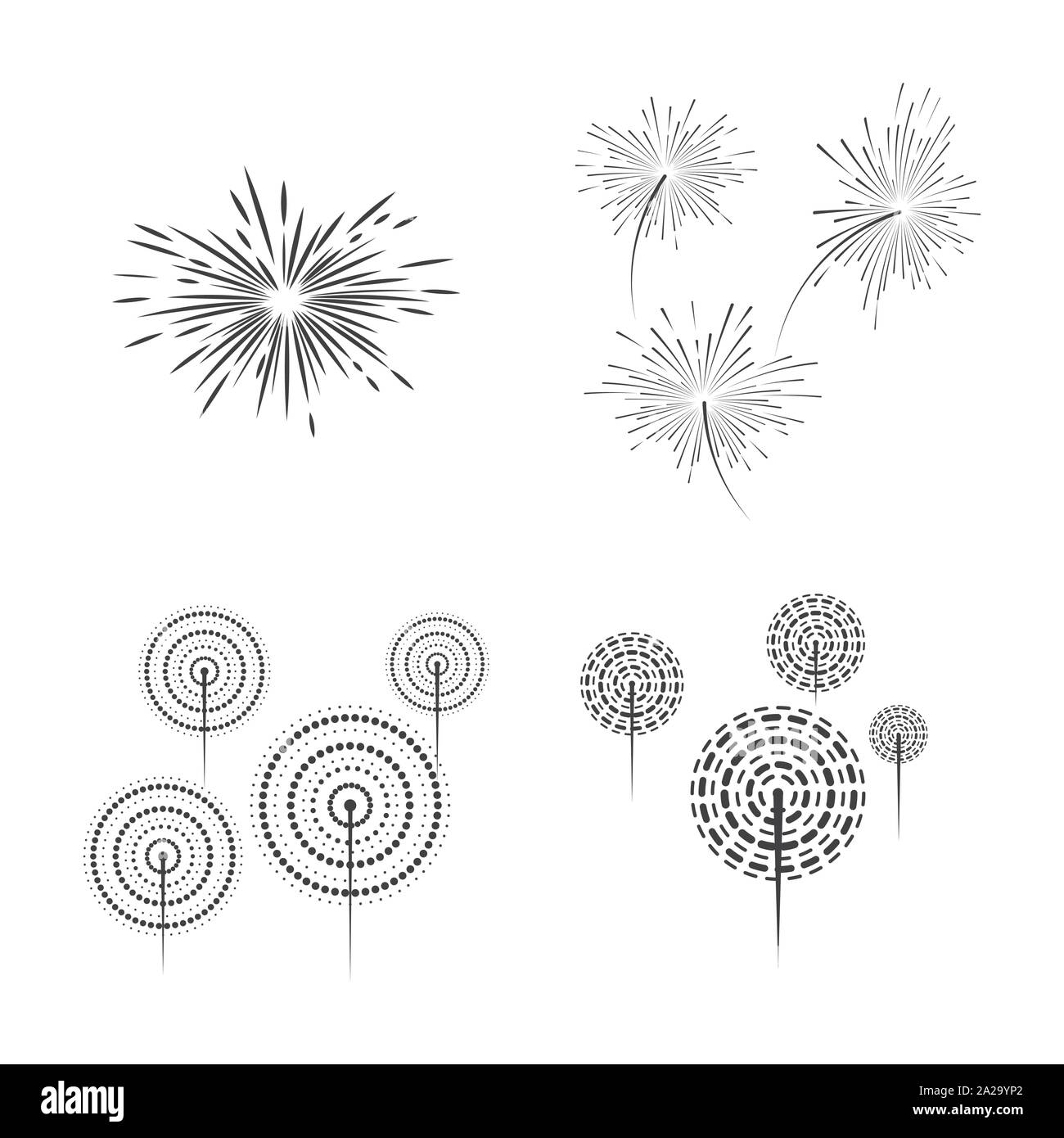 Feuerwerk Vektor icon Abbildung Design Template Stock Vektor