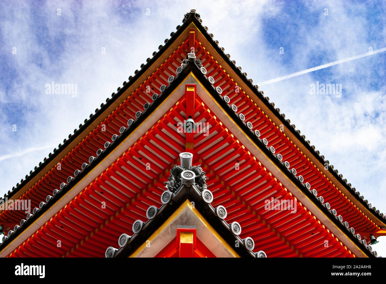 Sanjunoto Pagode der Kiyomizu-dera buddhistischen Tempel in Kyoto, Japan, UNESCO-Weltkulturerbe, September 2019 Stockfoto