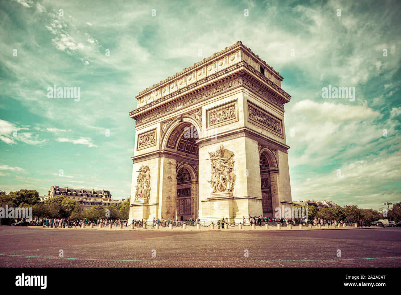 Arc de triomphe de l’étoile Fotos und Bildmaterial in hoher Auflösung