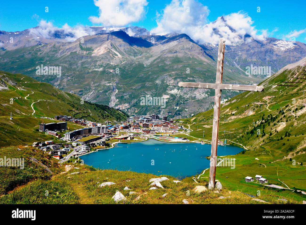 Frankreich, Tignes, Landschaft Stockfoto