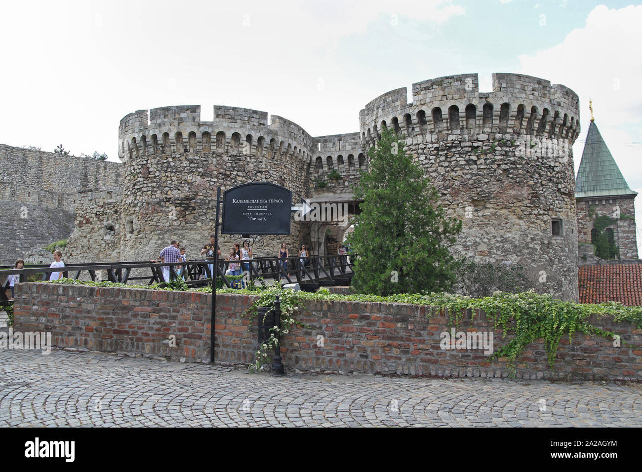 Zindan Tor Eingang zur Festung Kalemegdan, Kalemegdan Park, Belgrad, Serbien. Stockfoto