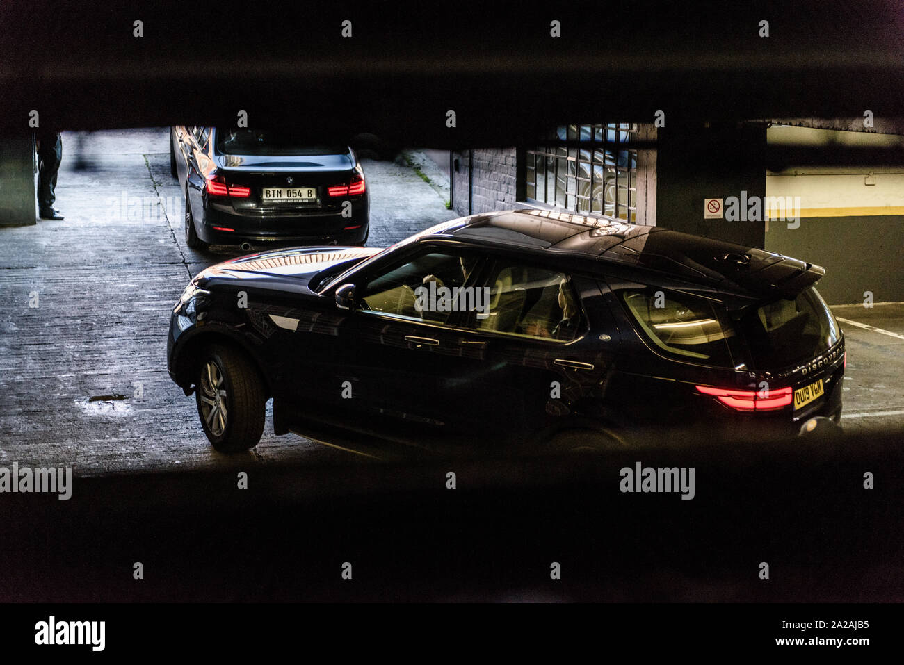 Prinz Harry und Meghan Markle hatte SUV Fahrzeuge importiert für Ihren offiziellen Besuch in Südafrika, nach einem Besuch in einem Kapstadt NGO gesehen Stockfoto