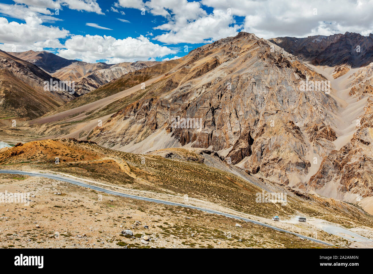 Manali-Leh highway im Himalaya Stockfoto