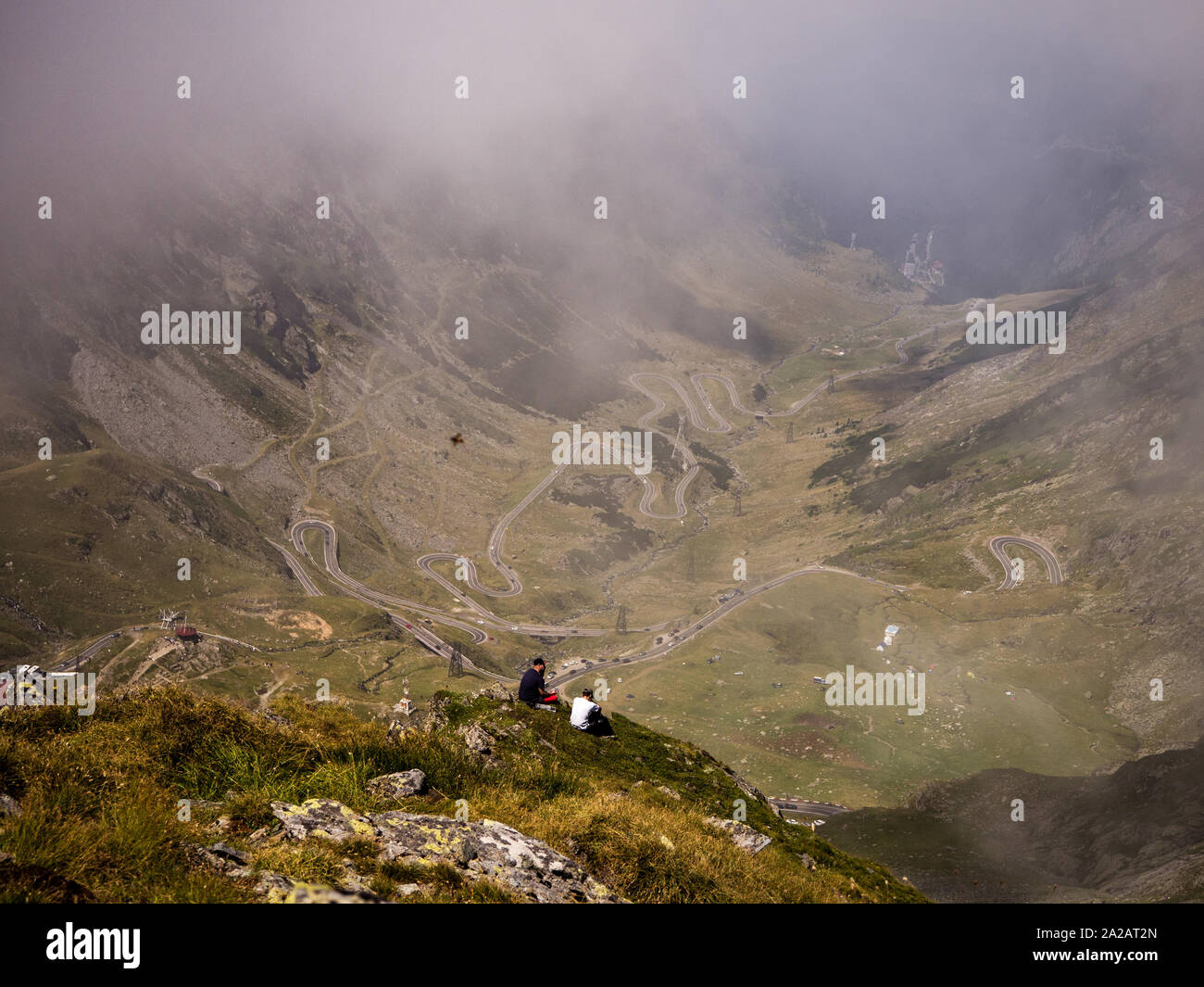 Transfagarasan Straße im Hochgebirge Rumänien Stockfoto