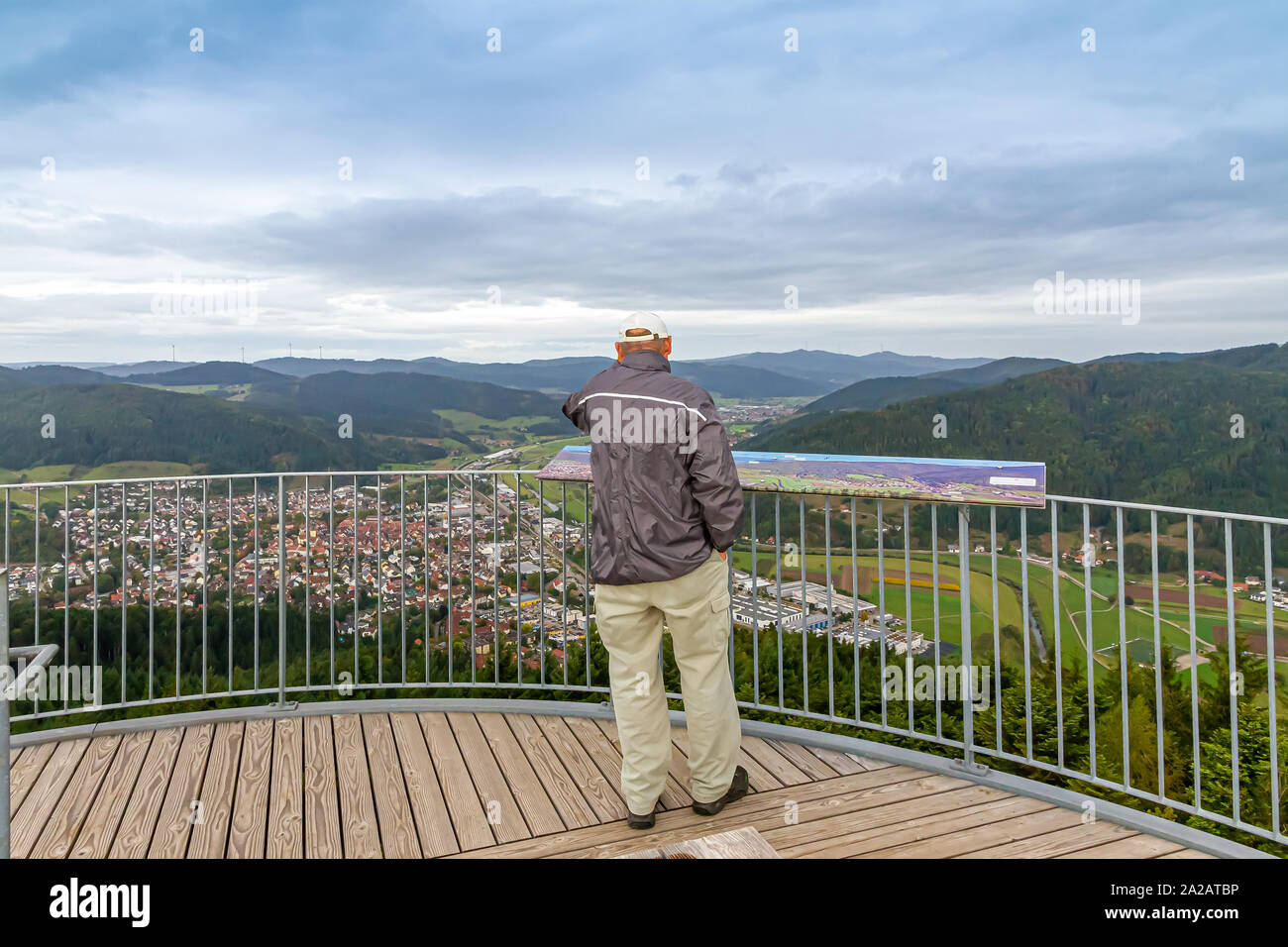 View Point Urenkopf, Haslach Schwarzwald Stockfoto