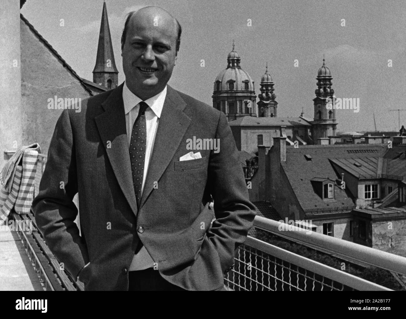 Falk Volkhardt, ein Deutscher Gastronom und Hotelier. Stockfoto