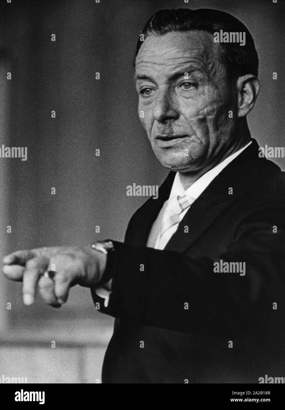 Die studienrat Ludwig Pankraz Zind wurde von Anti verurteilt antisemitische Beschimpfungen durch den Offenbach Amtsgericht zu einem Jahr und einem Tag Gefängnis ohne Bewährung. Stockfoto