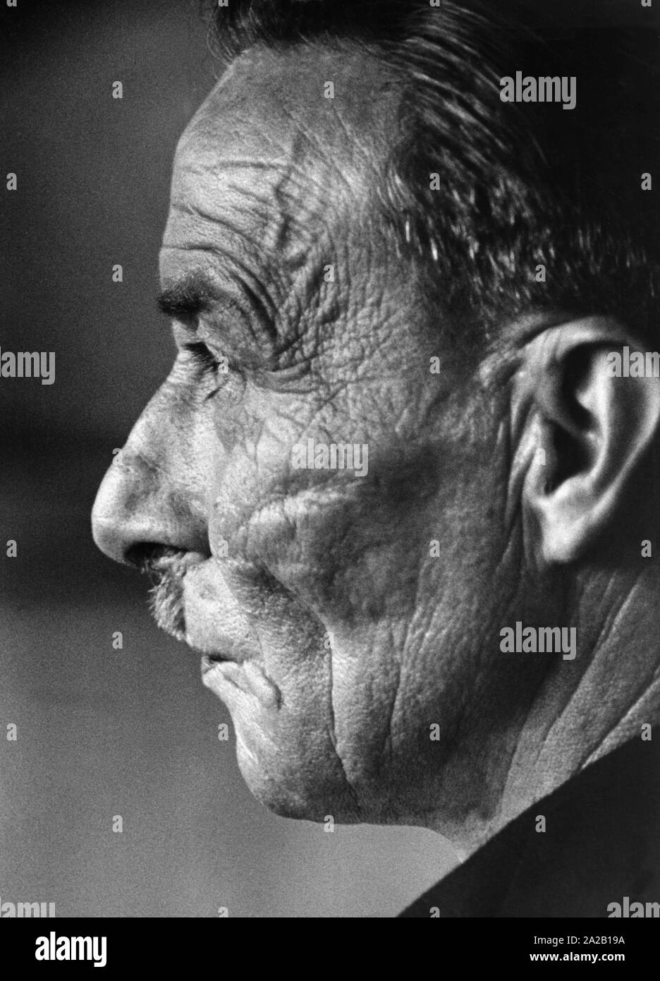 Die studienrat Ludwig Pankraz Zind wurde von Anti verurteilt antisemitische Beschimpfungen durch den Offenbach Amtsgericht zu einem Jahr und einem Tag Gefängnis ohne Bewährung. Stockfoto