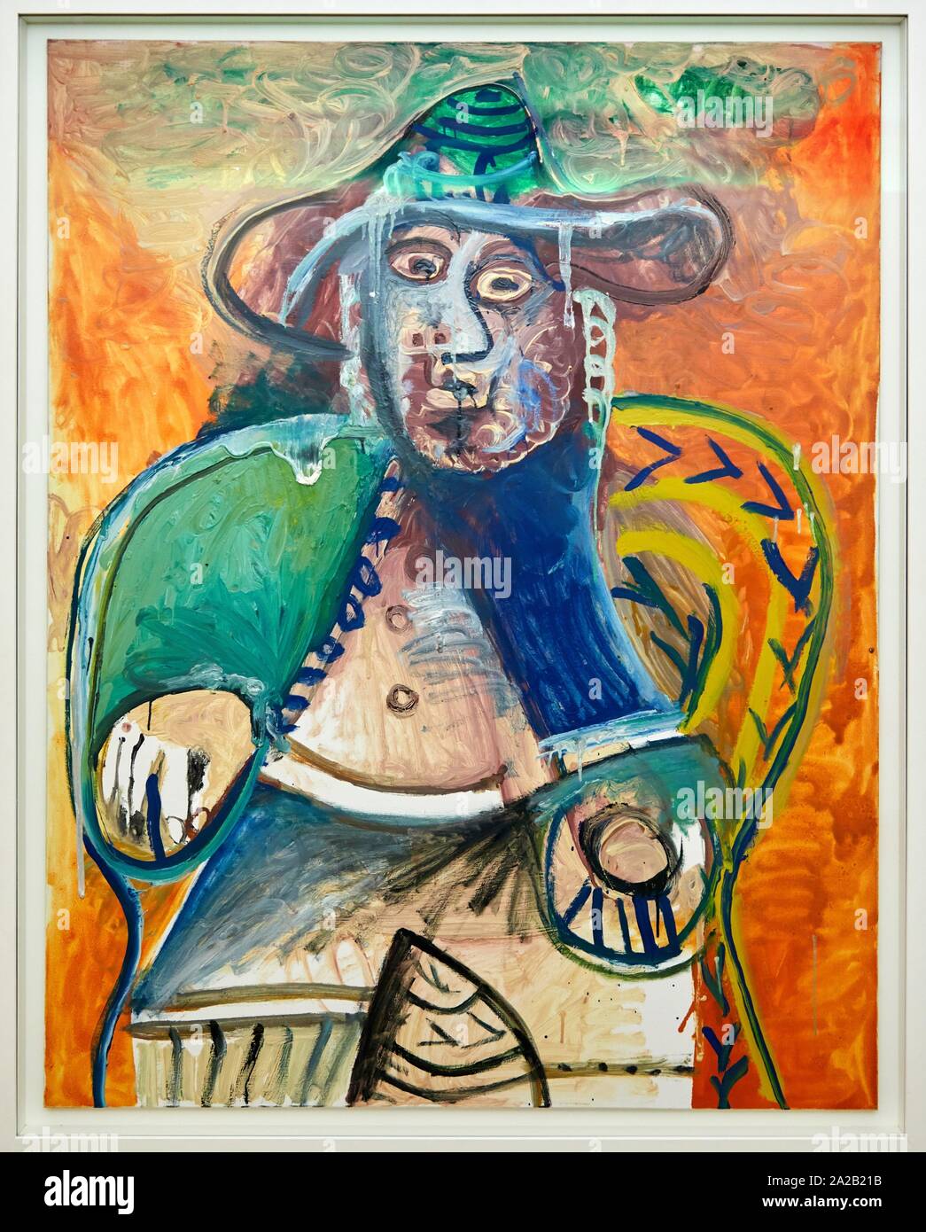 "Vieil homme Assis', 1970-1971, Pablo Picasso, Picasso Museum, Paris, Frankreich, Europa Stockfoto
