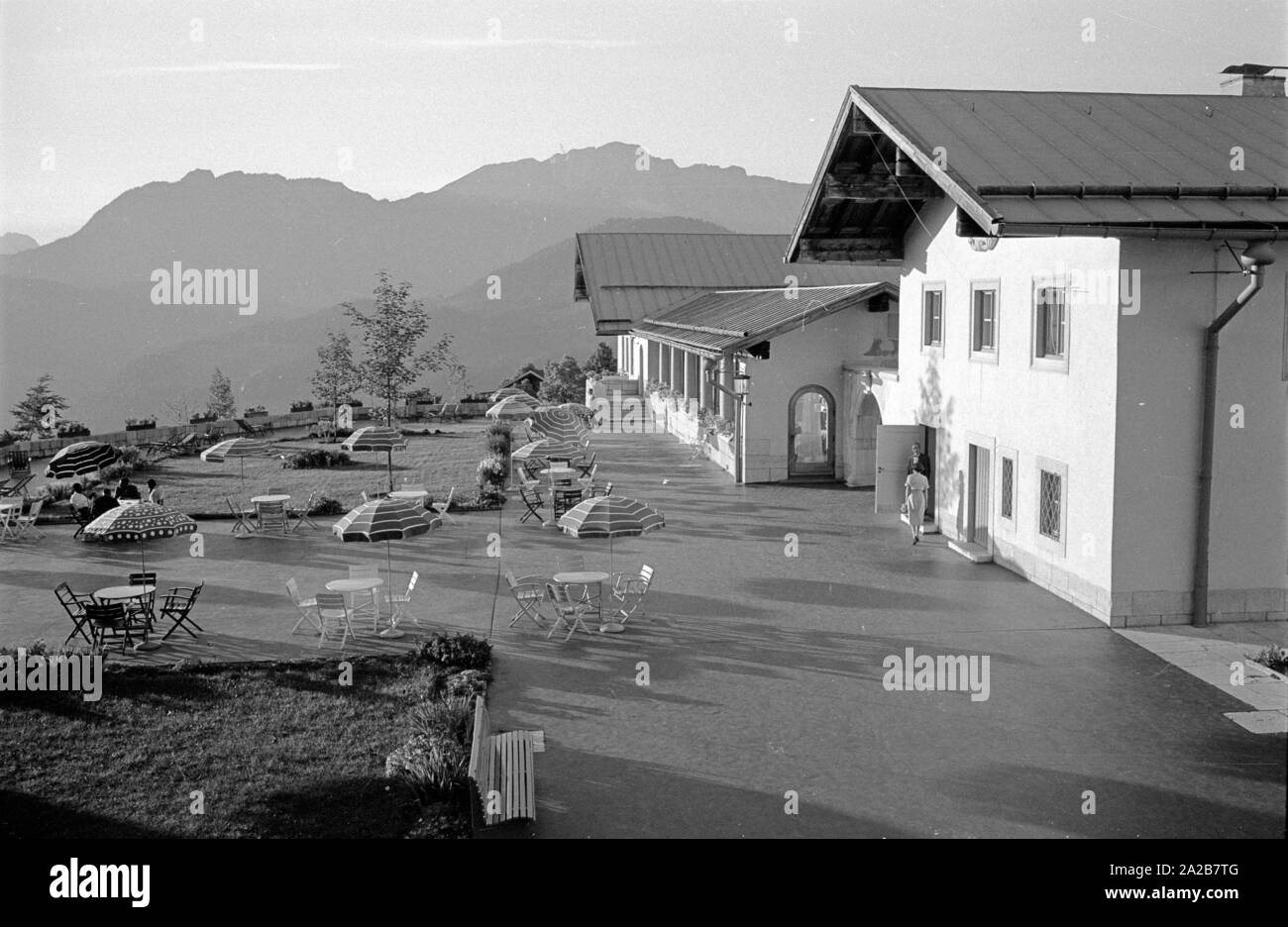 Blick in das Innere des Hotels General Walker, dem ehemaligen Platterhof, in Berchtesgaden. Stockfoto