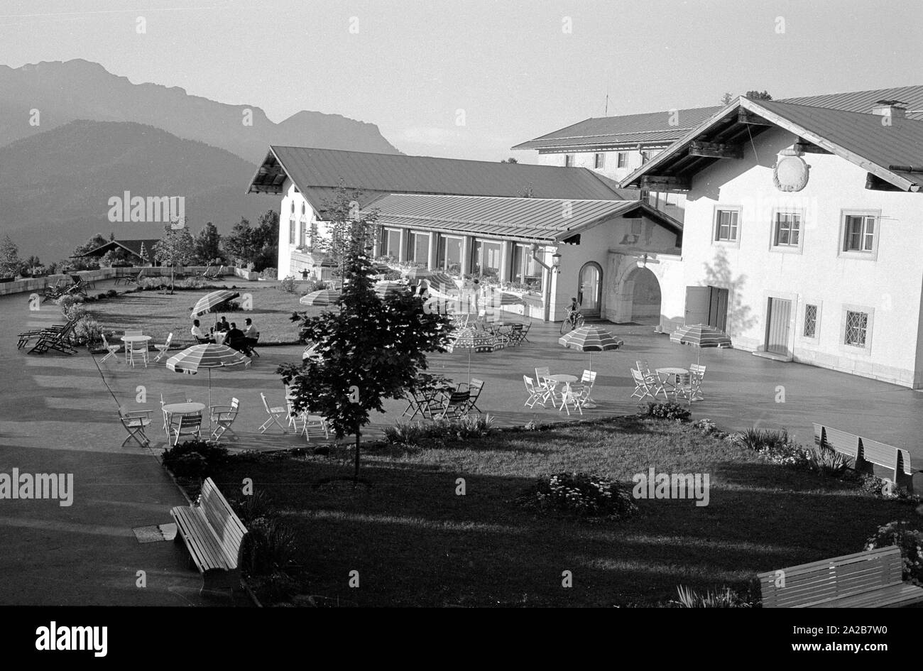 Blick in das Innere des Hotels General Walker, dem ehemaligen Platterhof. Stockfoto