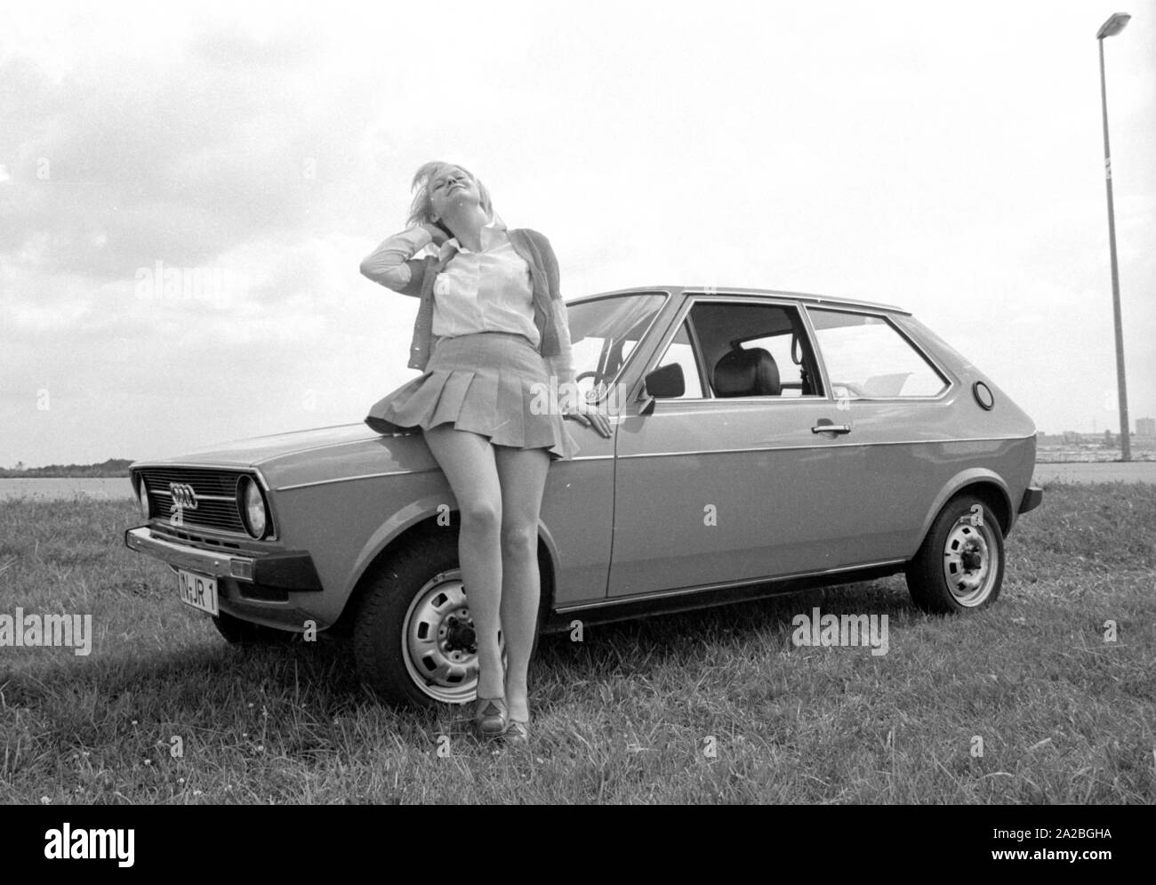 Fotoshooting mit den neuen 'Audi 50' von Audi. Stockfoto