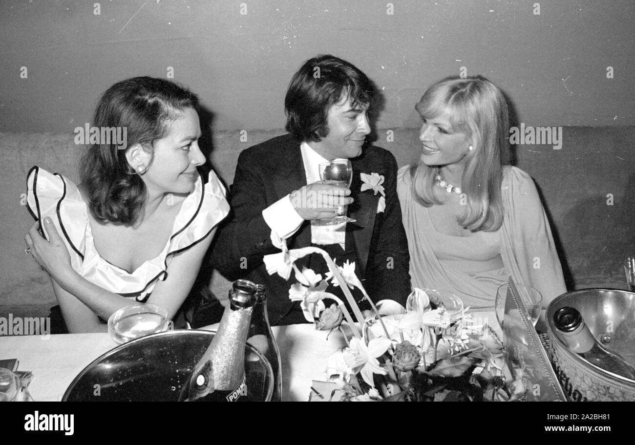 Schlager Sänger Roy Black an den Deutschen Filmball 1974 im Bayerischen Hof. Stockfoto