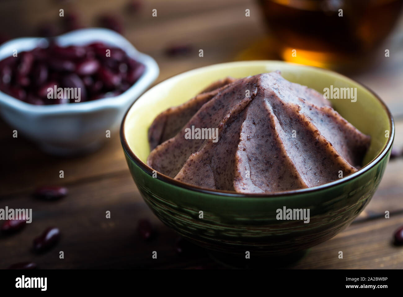 Anko Japanische süsse rote Bohnen Stockfoto