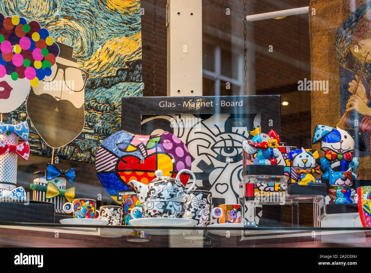 Geschenk Shop mit Souvenirs in der Nähe des Grand Place, Brüssel, Belgien Stockfotografie