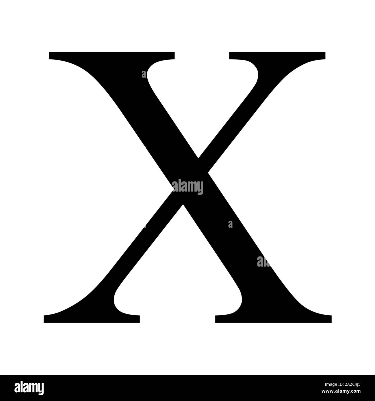 Chi griechische Zeichen Stock Vektor