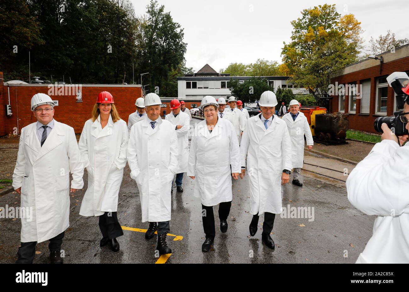 Recklinghausen, Ruhrgebiet, Nordrhein-Westfalen, Deutschland - Steinkohle Erlebnis Bergwerk Recklinghausen, die Ausbildung meine Recklinghausen wird der Lar. Stockfoto