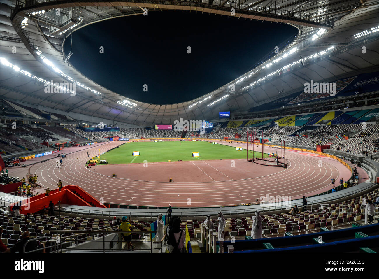 Khalifa International Stadium. IAAF Leichtathletik WM, Doha 2019 Stockfoto