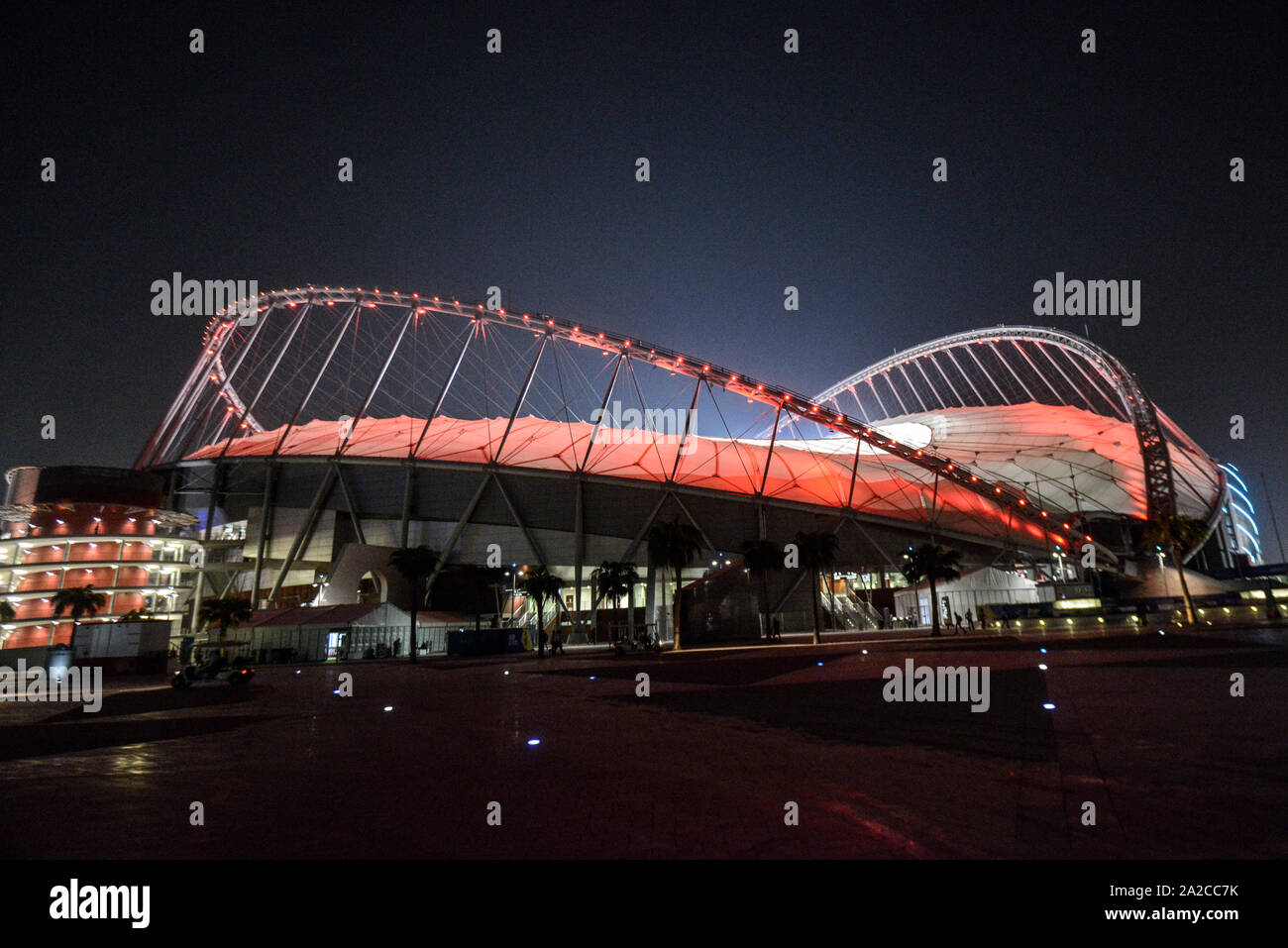 Khalifa International Stadium. IAAF Leichtathletik WM, Doha 2019 Stockfoto