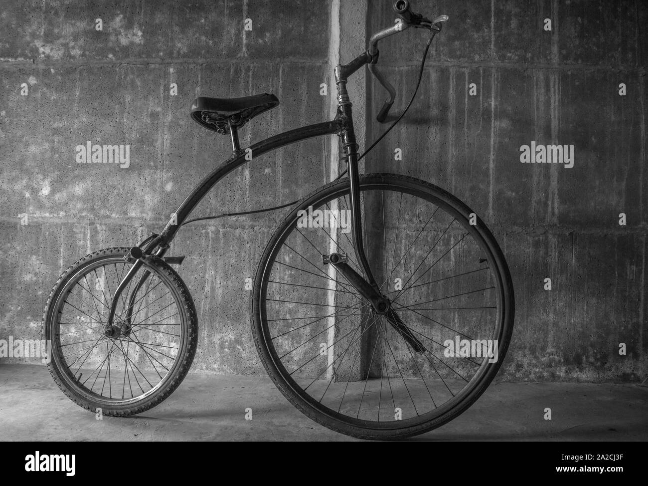 Vintage Penny-Farthing bike Style Stockfoto