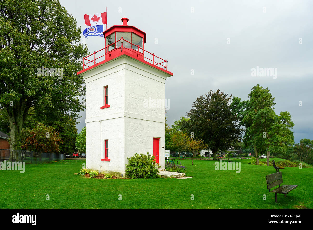 Leuchtturm in Goderich einer der Ontario pretties Stadt in Kanada Stockfoto