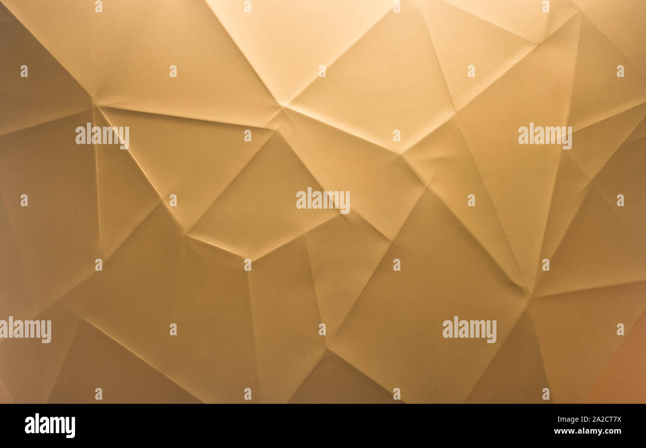 Golden neues Jahr Hintergrund mit Falten und Linien Stockfoto