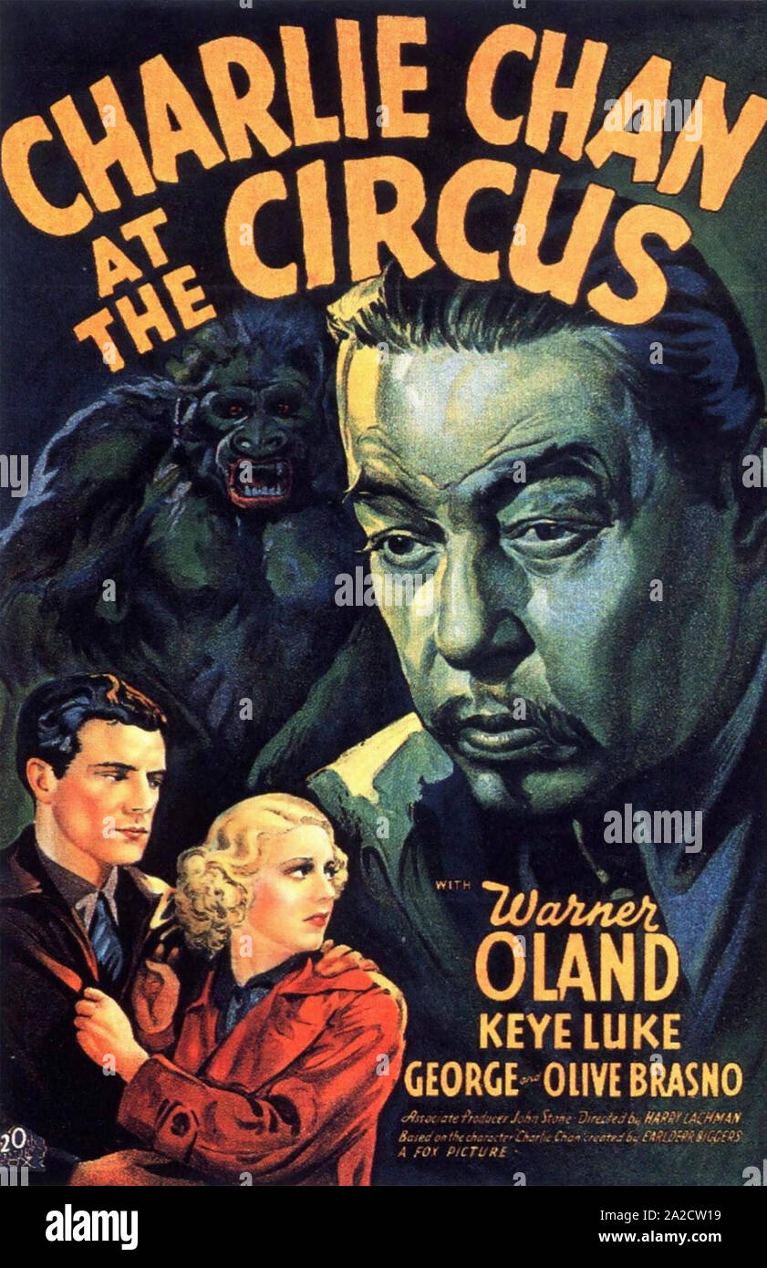 CHARLIE CHAN AT THE CIRCUS 1936 Twentieth Century Fox Film mit Warner Oland Stockfoto