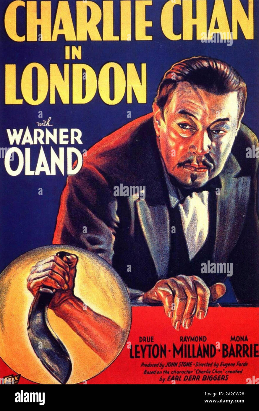 CHARLIE CHAN IN LONDON 1934 20 Cdntury Fox Film mit Warner Oland Stockfoto