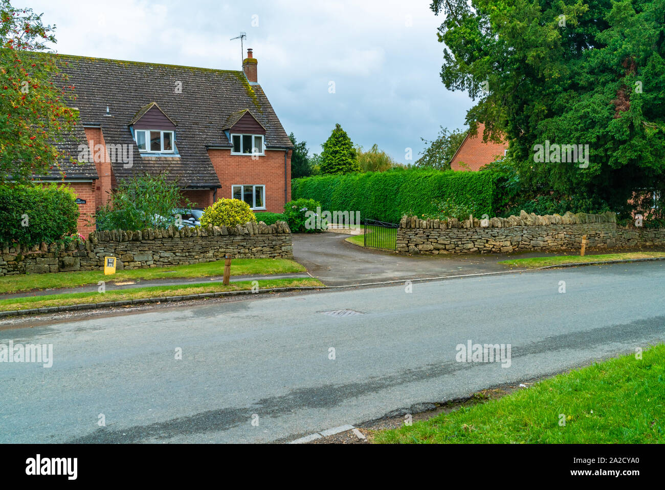 ASHTON-under-Hill, Großbritannien - 22 September, 2019: Ashton unter Hill ist ein kleines Dorf und Gemeinde im Distrikt Wychavon Worcestershire Stockfoto