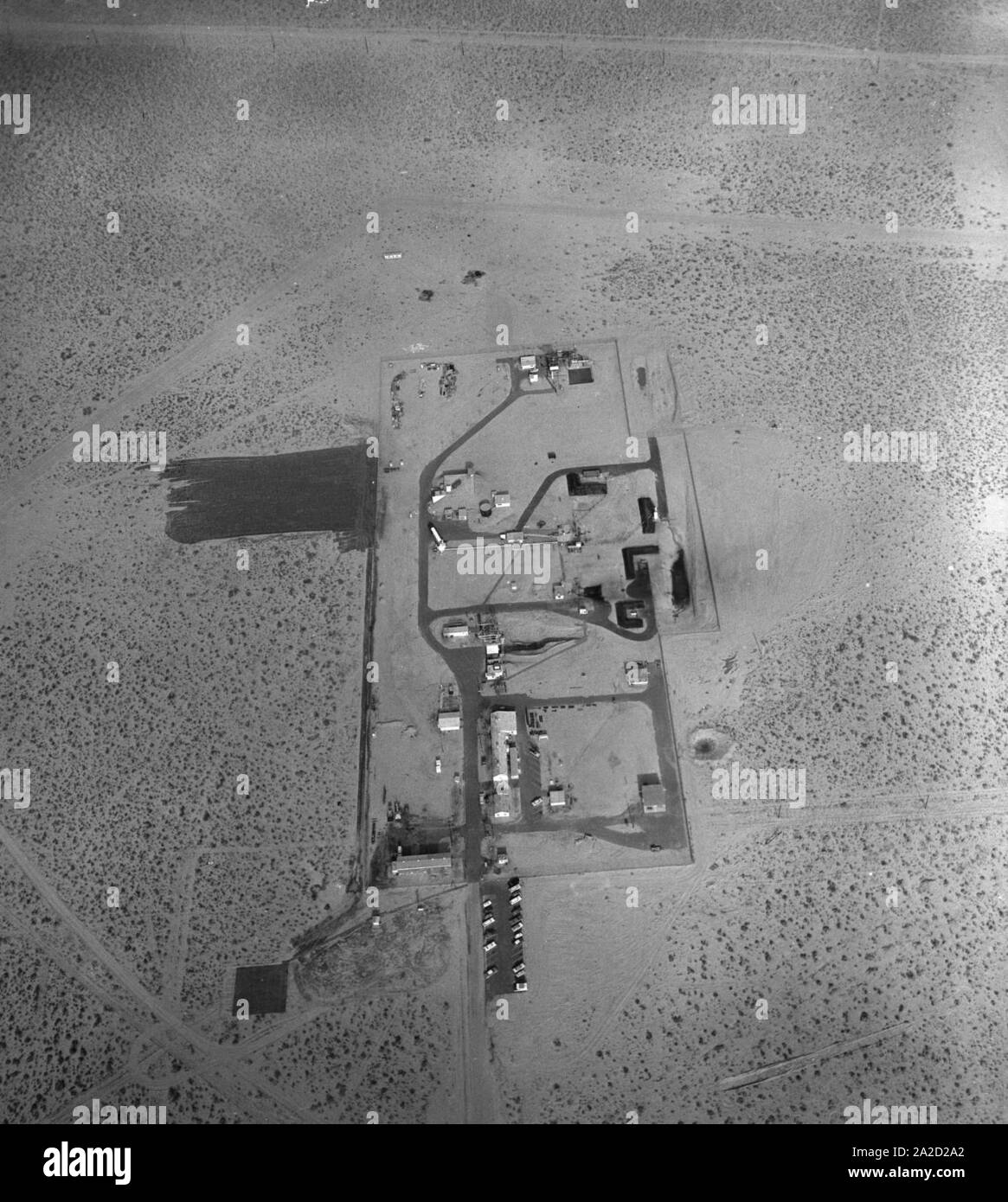 Edwards AFB Jet Propulsion Laboratory Luftbild 1961. Stockfoto