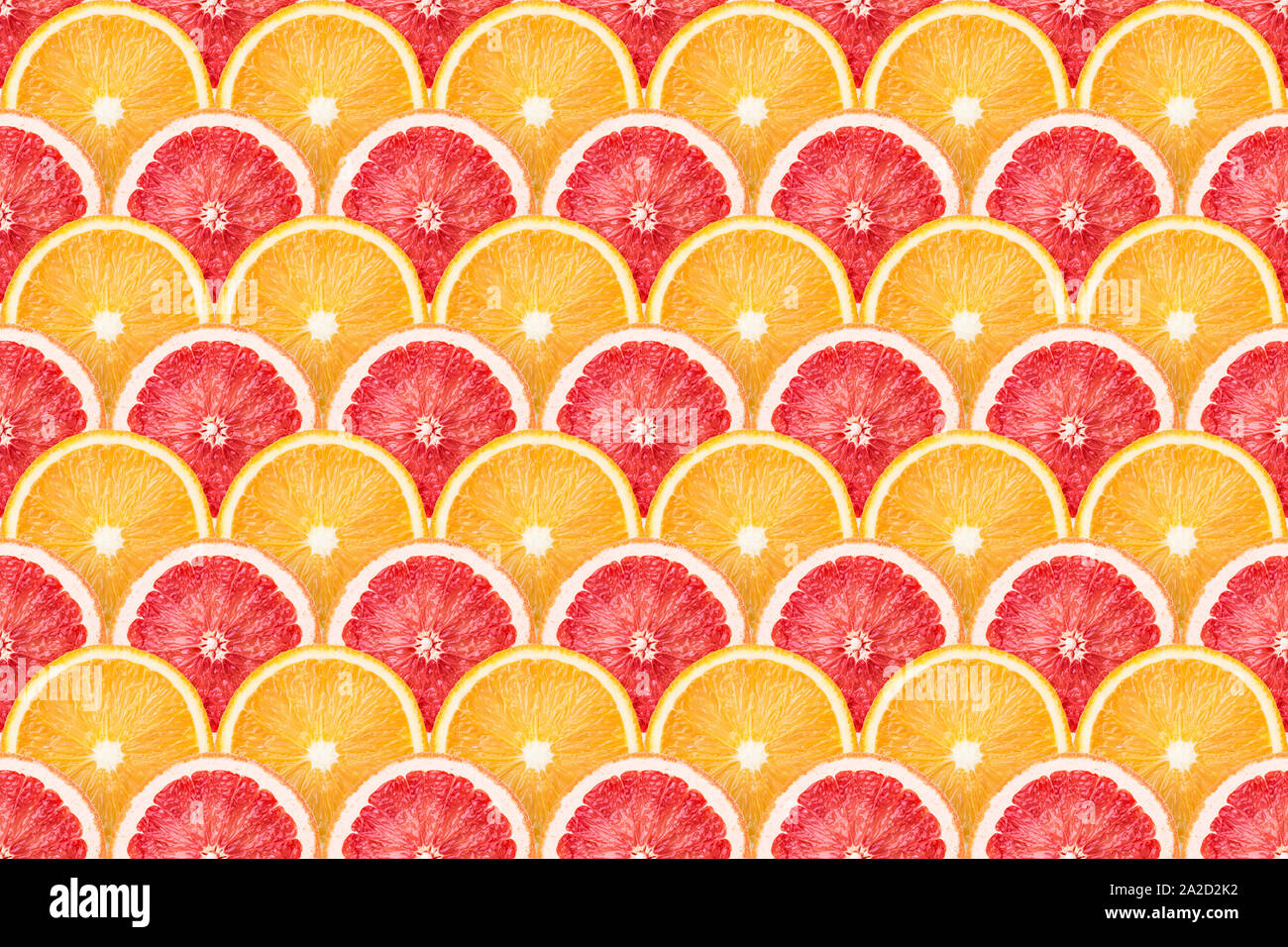 Frische Orangen und Pampelmusen Scheiben nahtlose Muster Stockfoto