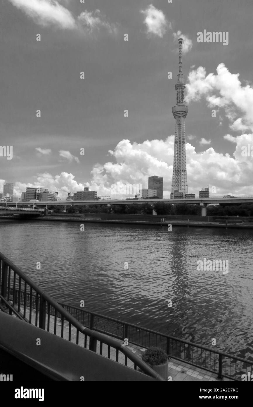 Tokio - Tokyo (Skytree Sukaitsurī 東京スカイツリー, Tōkyō) Stockfoto