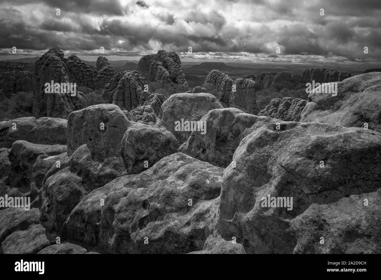 Catimbau Tal und Seine lunaren schillernden Landschaft, im Norden Brasiliens Stockfoto