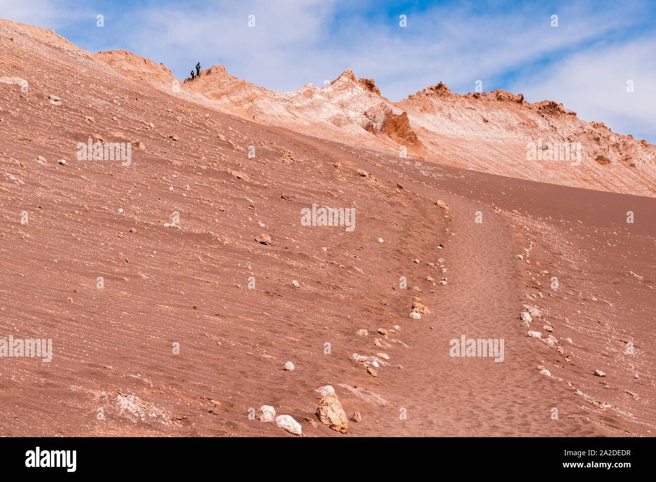 Valle de la Luna oder Moon Valley, San Pedro de Atacama, Chile, Lateinamerika Stockfoto