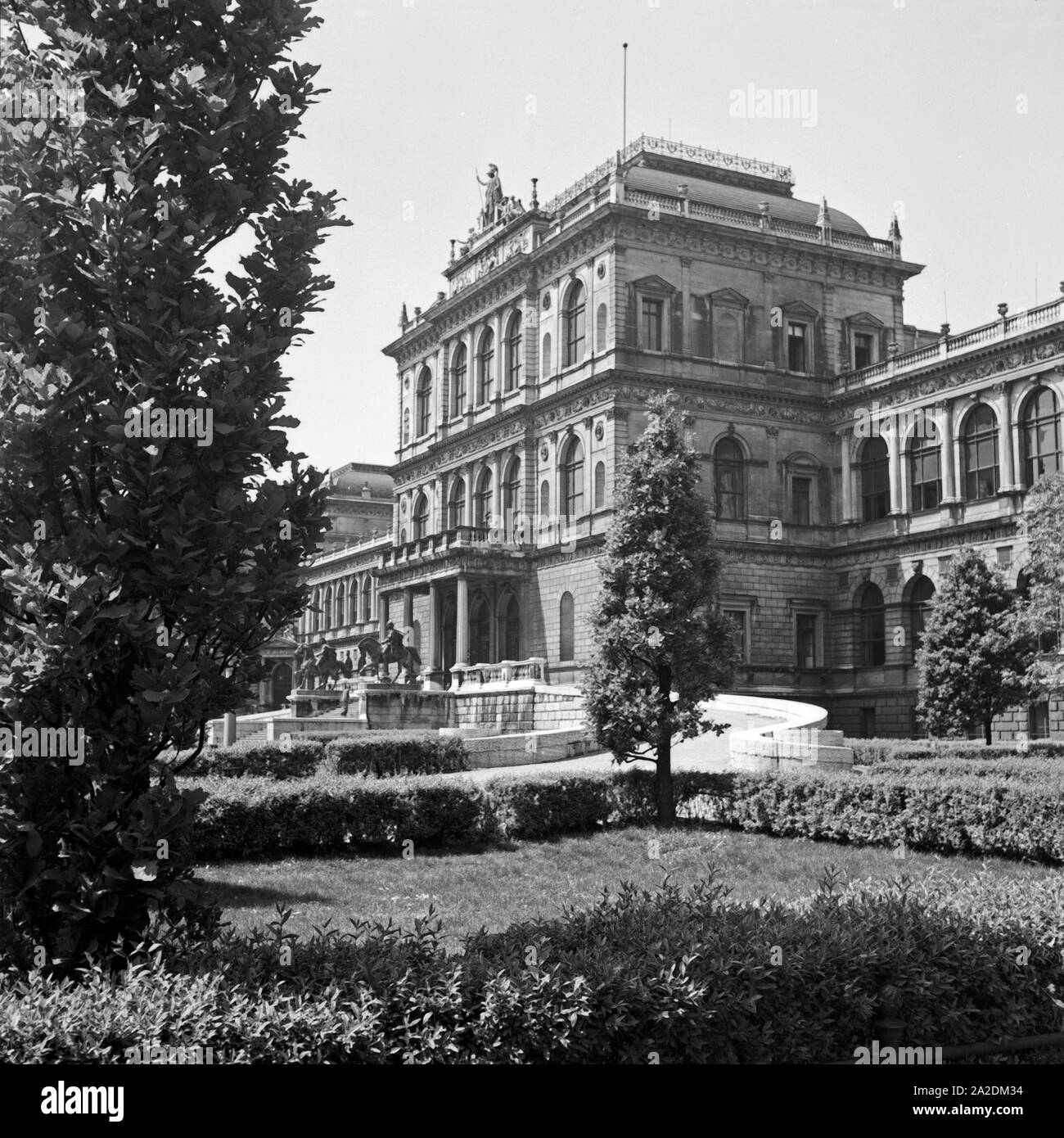 Die Akademie der Künste in München, Deutschland 1930er Jahre. Die Münchner Kunstakademie, Deutschland 1930. Stockfoto