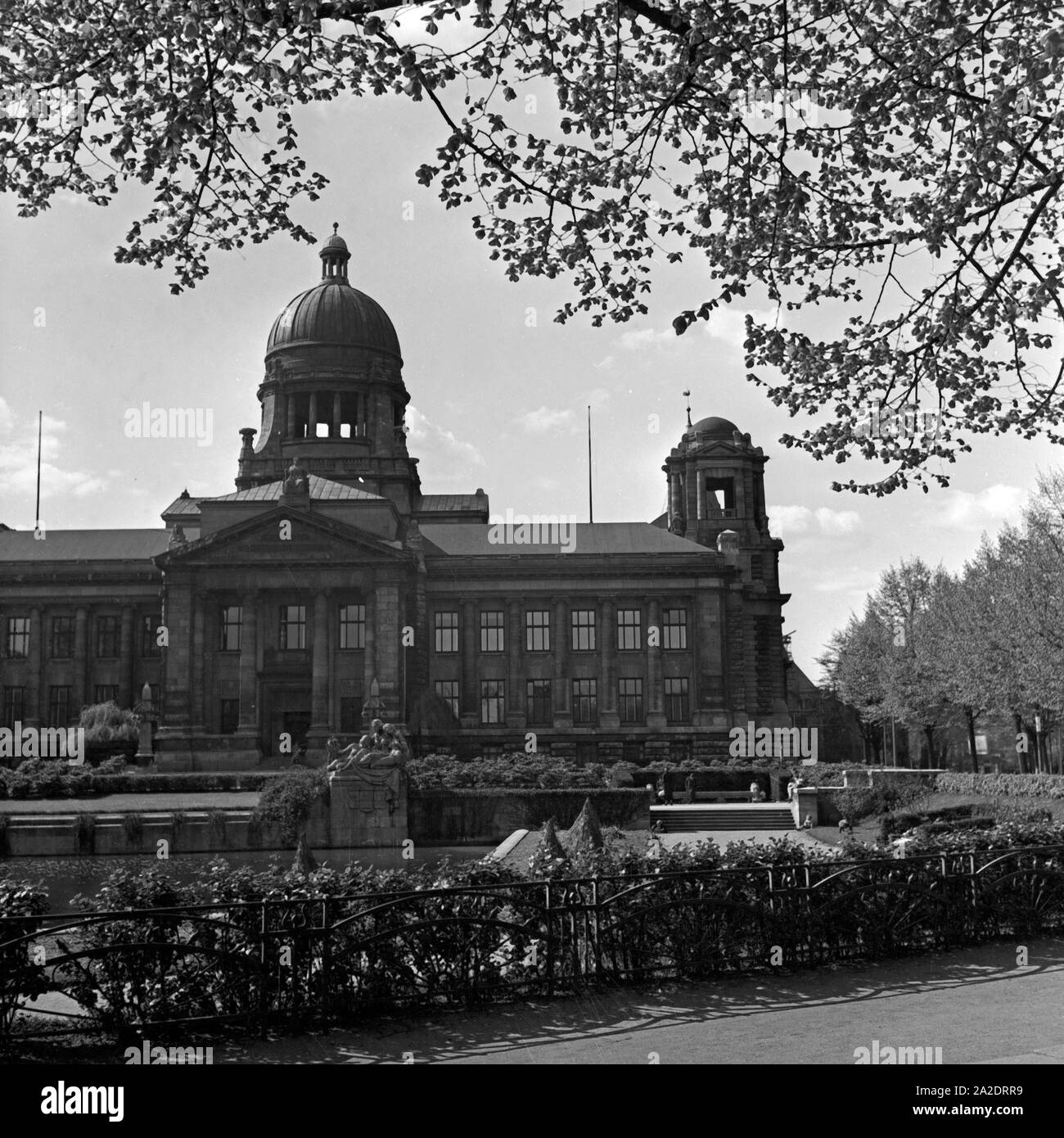 Das Hanseatische Oberlandesgericht in Hamburg, Deutschland 1930er Jahre. Gebäude der Hanseatic appelate Hof in Hamburg, Deutschland 1930. Stockfoto