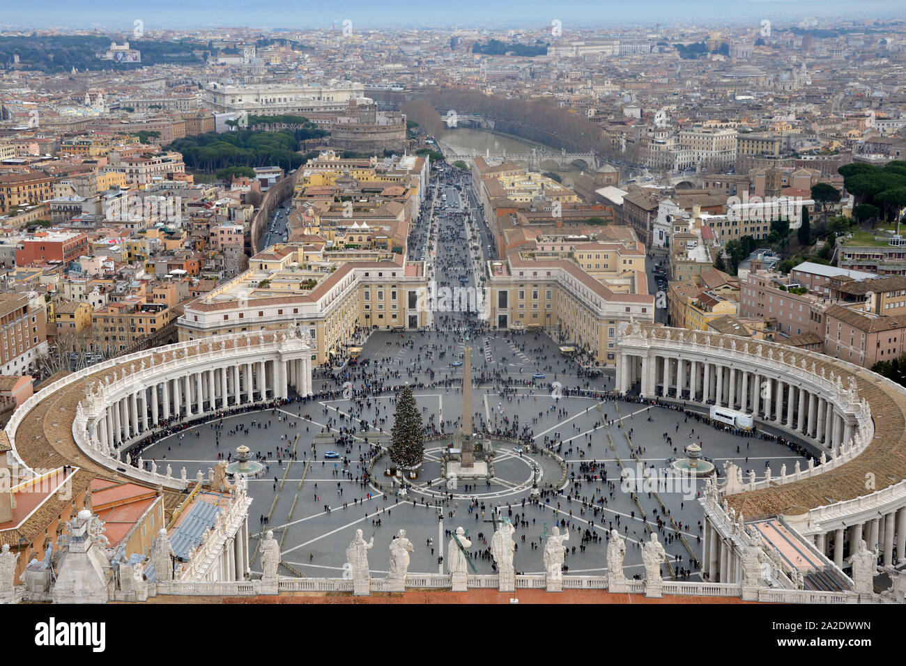 Italien, Rom, dem Petersplatz Piazza San Pietro Stockfoto