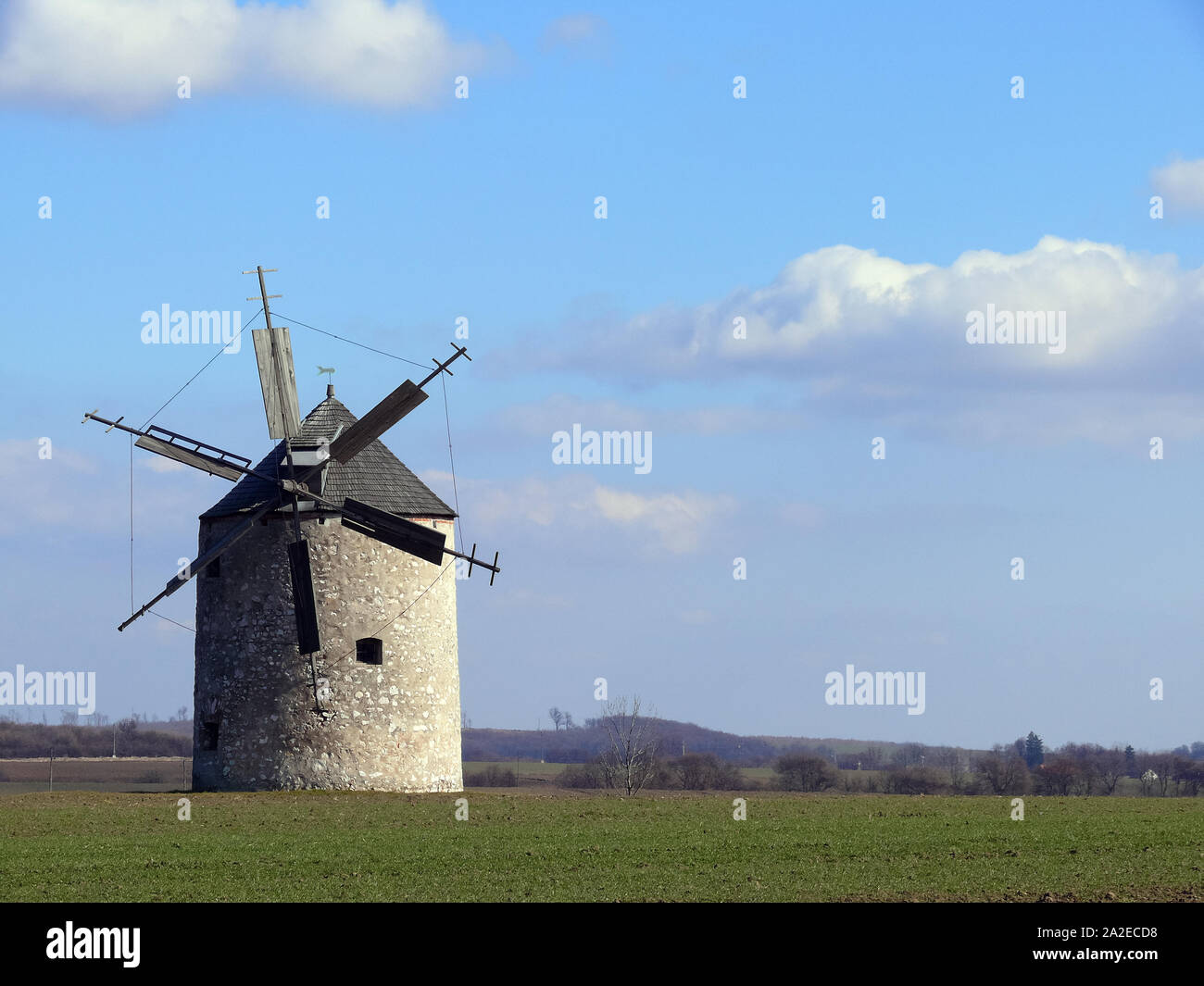 Windmühle, Tés, Veszprém, Ungarn, Magyarország, Europa Stockfoto