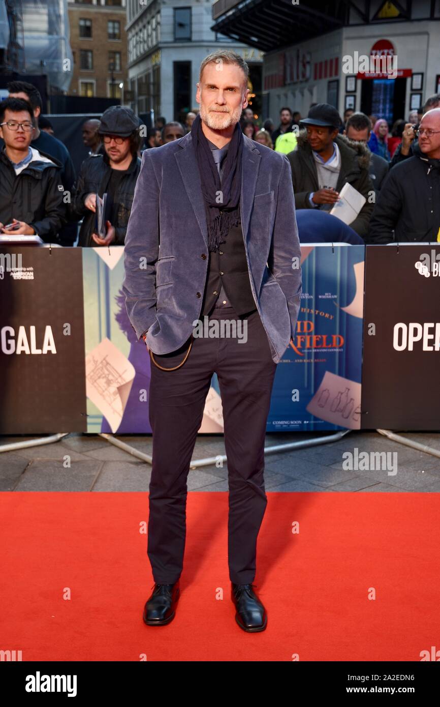 Darren Boyd. Die persönliche Geschichte von David Copperfield. BFI London Film Festival, Odeon Luxe, Leicester Square, London. Großbritannien Stockfoto